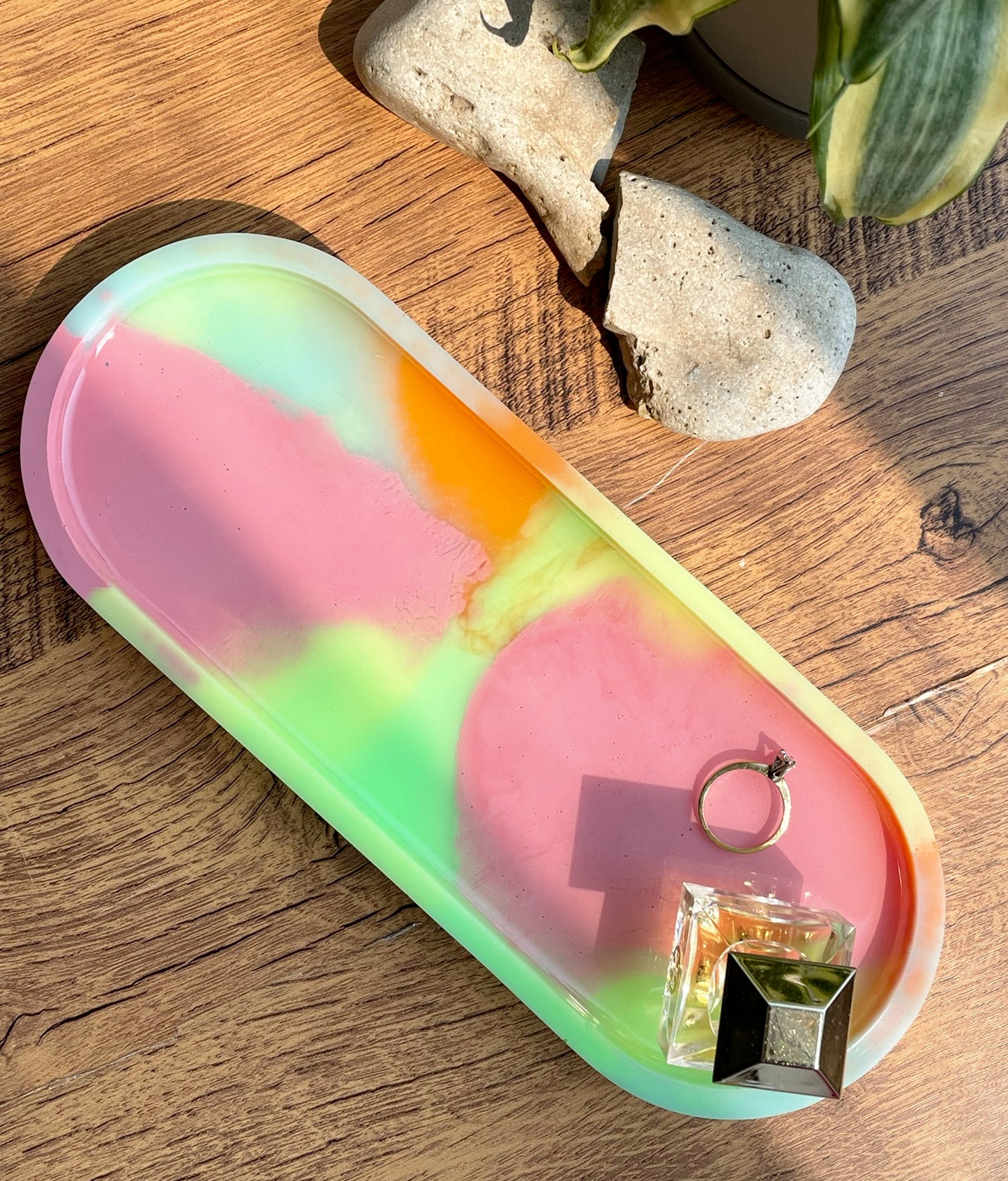 Neon Imperfectly Perfect  Trinket Tray